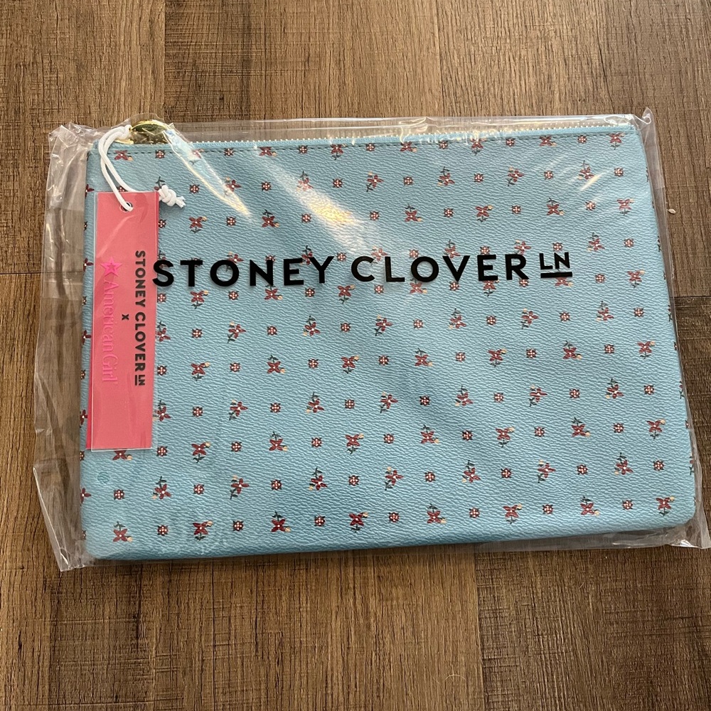 Stoney clover lane American Girl AG Kirsten Vegan Leather Flat Pouch